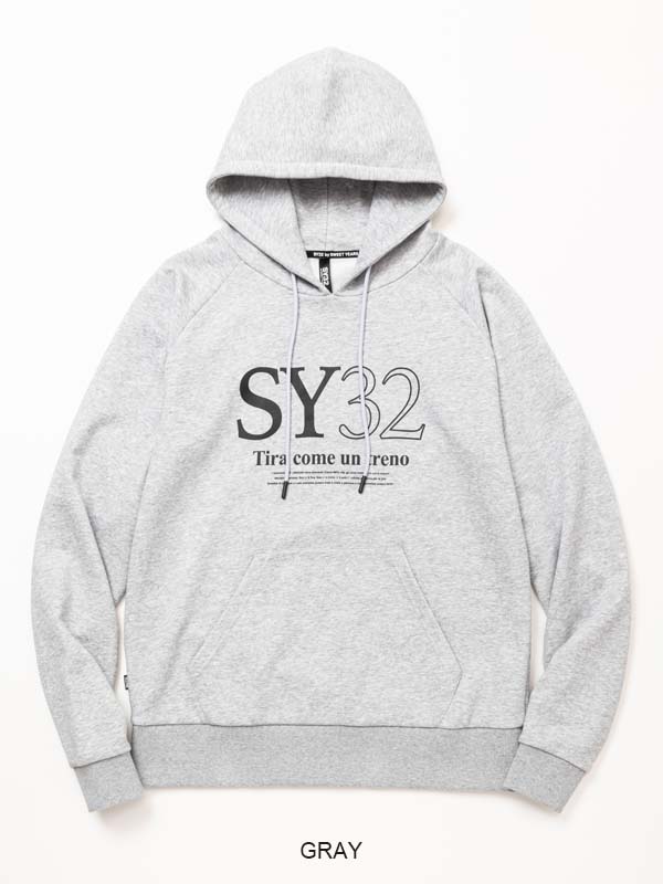 SERIF LOGO P/O HOODIE