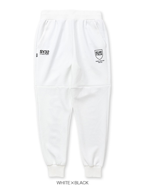 DOUBLE KNIT EMBOSS CAMO SHIELD LOGO PANTS | ALL ITEMS