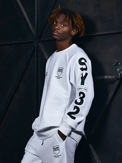 DOUBLE KNIT EMBOSS CAMO SHIELD P/O CREW | ALL ITEMS | 【公式】SY32