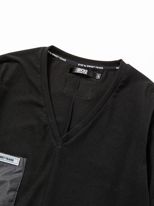 【WOMEN'S】LONG SLEEVE DEEP NECK T