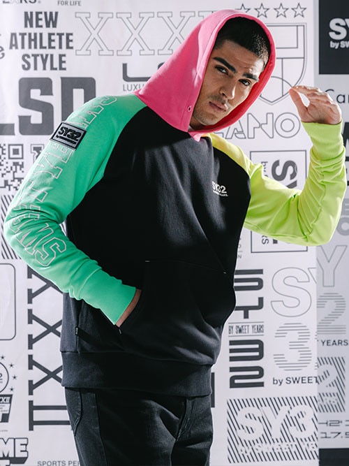 FLASH COLOR ARM LOGO P/O HOODIE