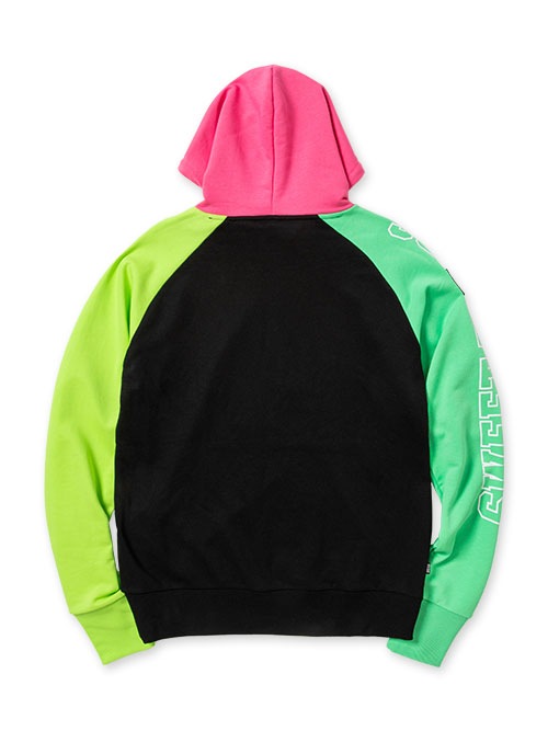 国内発送【SY32】【WOMEN'S】SWEAT ONEPIECE 袖ロゴ 蛍光 4COLOR FLASH COLOR ARM LOGO P/O HOODIE | ALL ITEMS | 【公式】SY32