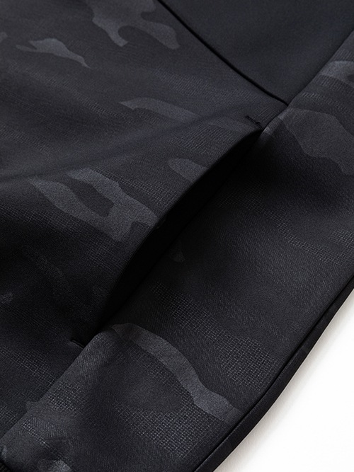 DOUBLE KNIT EMBOSS CAMO SHIELD LOGOP/O HOODIE