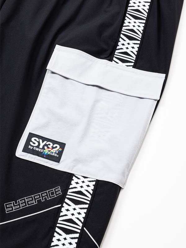 PIPING NYLON CARGOPANTS