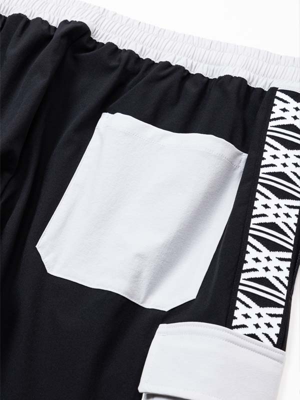 PIPING NYLON CARGOPANTS