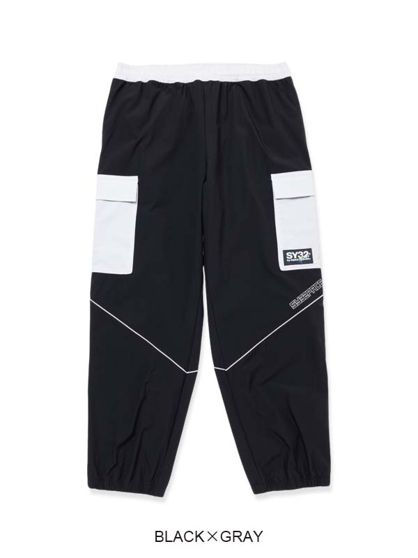 PIPING NYLON CARGOPANTS