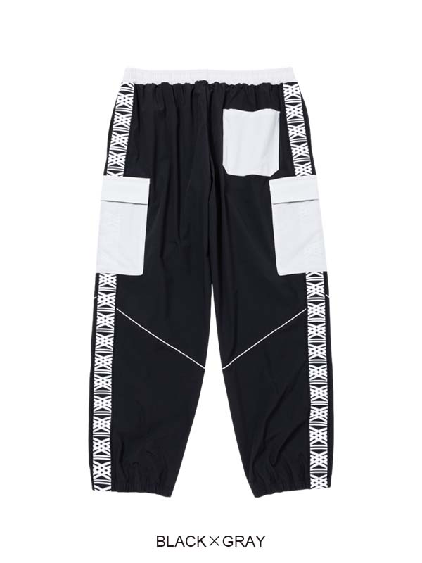 PIPING NYLON CARGOPANTS