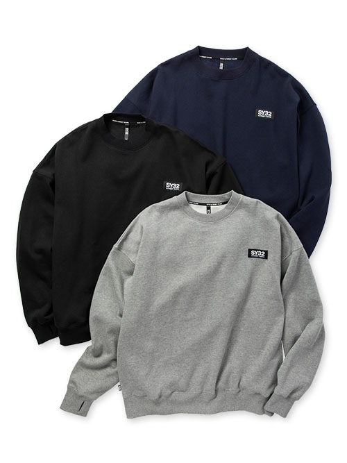国内発送【SY32】NAME TAG BIG SILHOUETTE P/O CREW 3color NAME TAG BIG SILHOUETTE P/O CREW | ALL ITEMS | 【公式】SY32