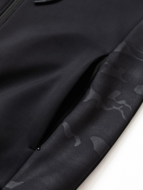 DOUBLE KNIT EMBOSS CAMO SHIELD LOGO ZIP HOODIE | ALL ITEMS