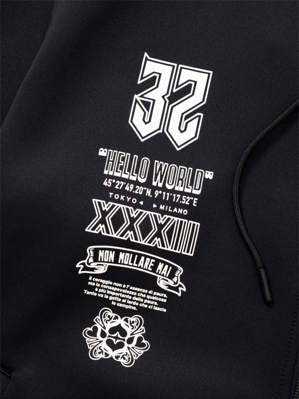 DOUBLE KNIT MULTI LOGO ZIP HOODIE | TOPS,HOODIES | 【公式】SY32 by