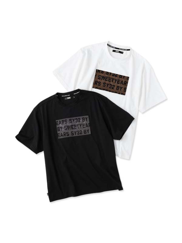 JACQUARD EMBOSS LOGO TEE