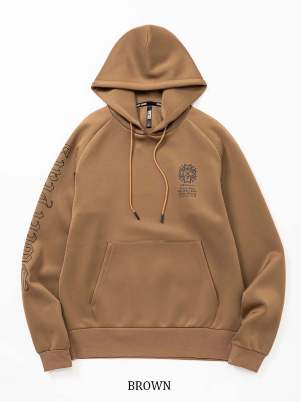 DOUBLE KNIT GOTHIC LOGO P/O HOODIE