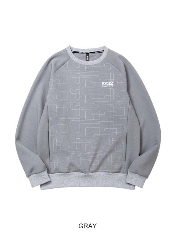 DOUBLE KNIT EMBOSS GEOMETRY P/O CREW