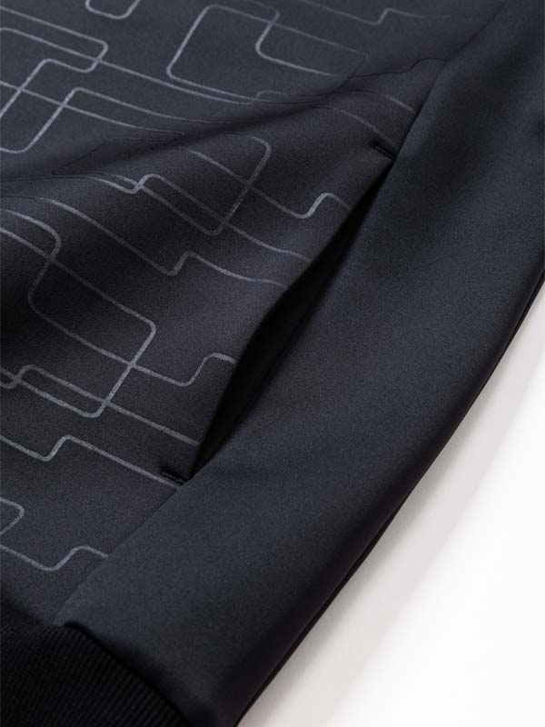 DOUBLE KNIT EMBOSS GEOMETRY P/O CREW