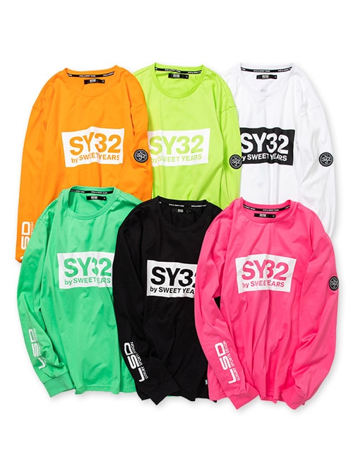 FLASH COLOR BOX LOGO L/S TEE