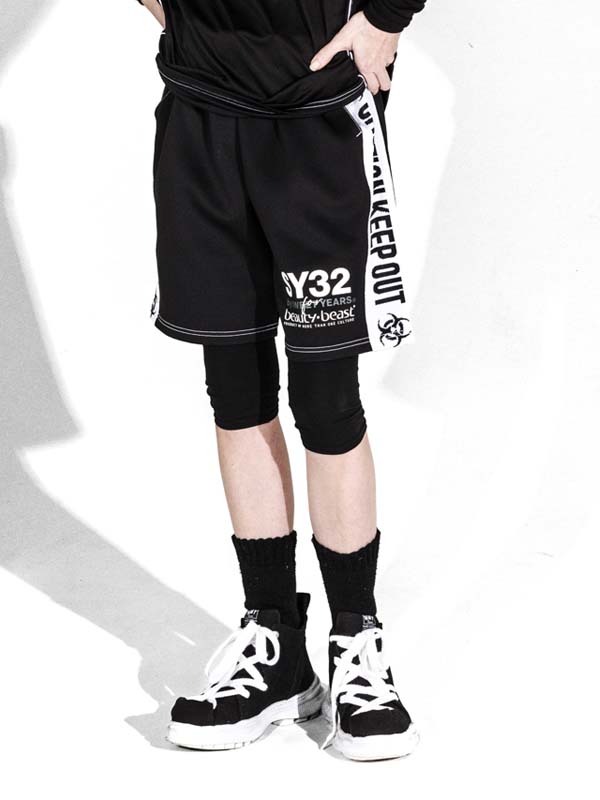 SY32xb:b COLLABORATION SHORT PANTS