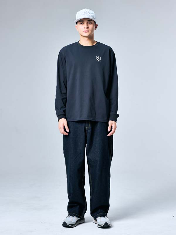 CIRCLE BACK PRINT L/S TEE