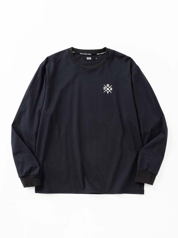CIRCLE BACK PRINT L/S TEE