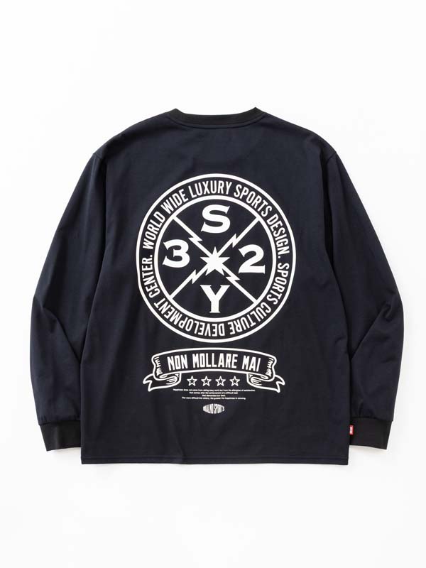 CIRCLE BACK PRINT L/S TEE