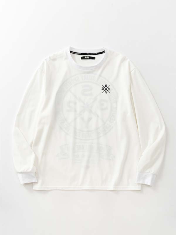 CIRCLE BACK PRINT L/S TEE