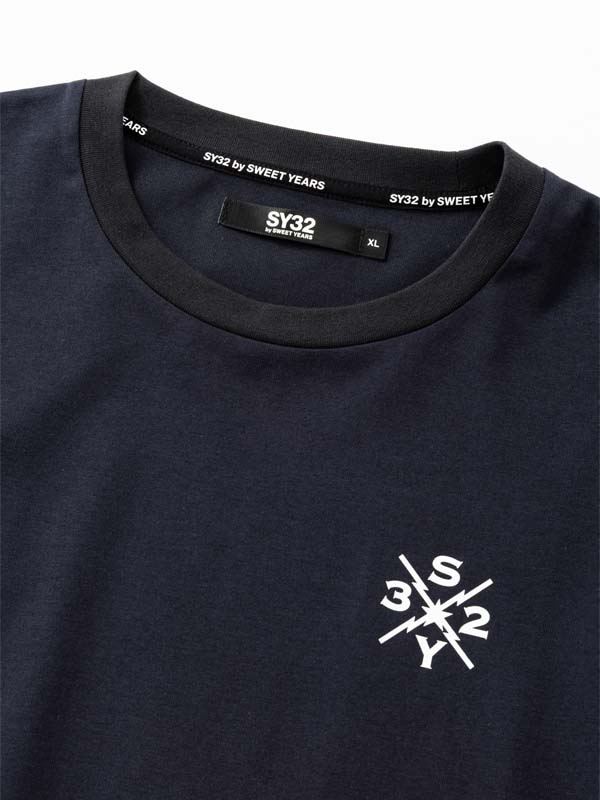 CIRCLE BACK PRINT L/S TEE