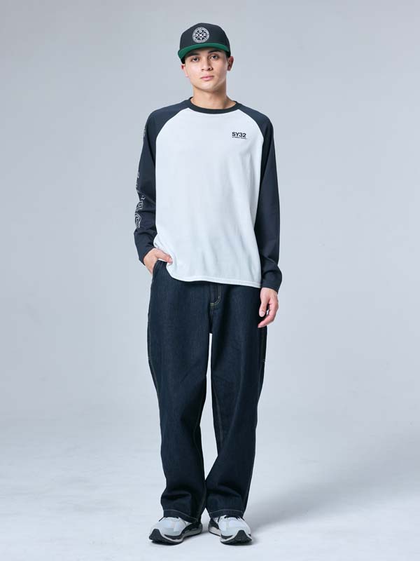 RAGLAN SLEEVE CROSS L/S TEE