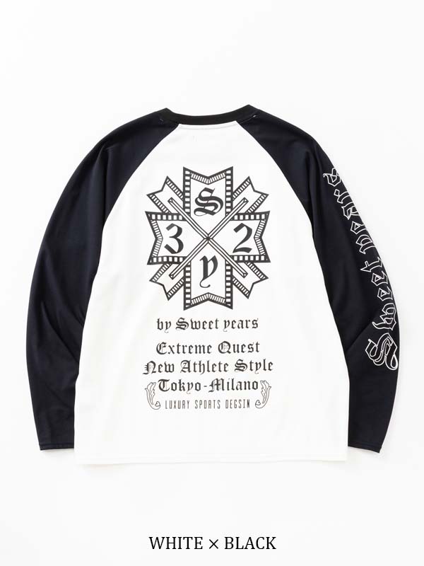 RAGLAN SLEEVE CROSS L/S TEE