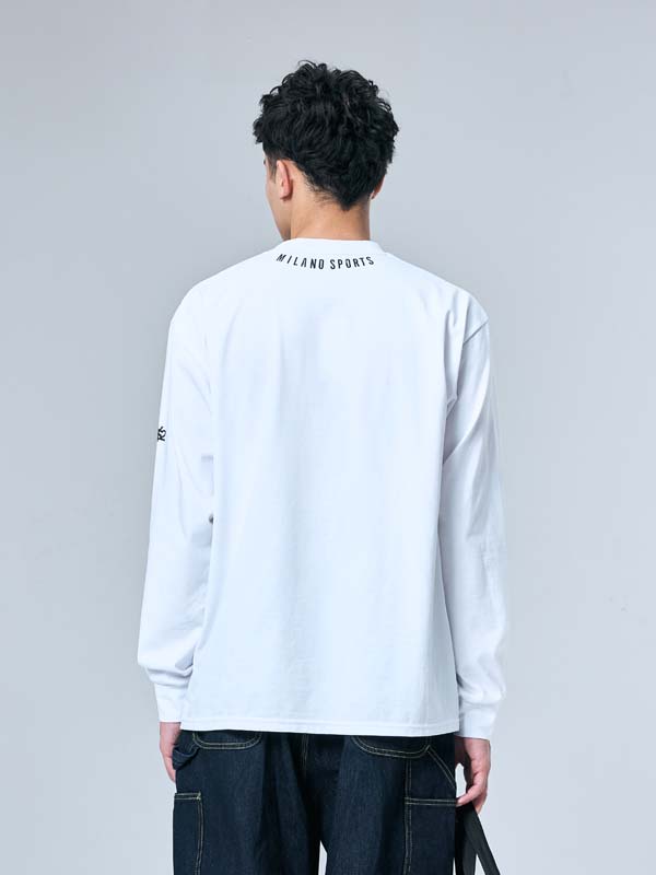 NECK ROUND PRINT L/S TEE