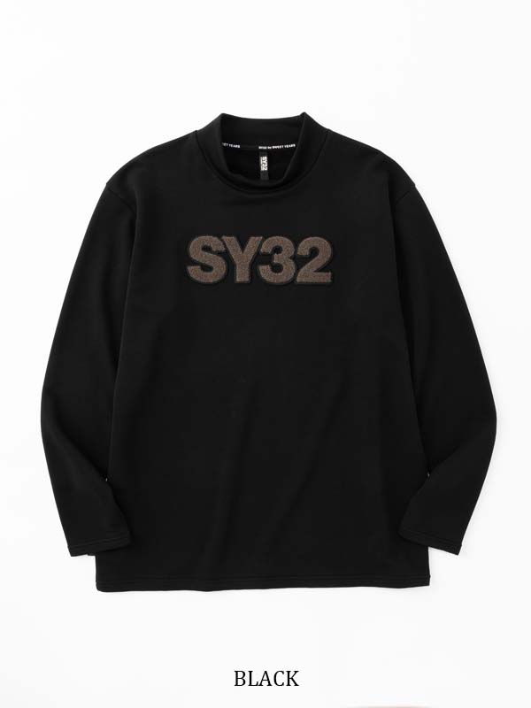 SAGARA LOGO MOCK NECK SWEAT TEE
