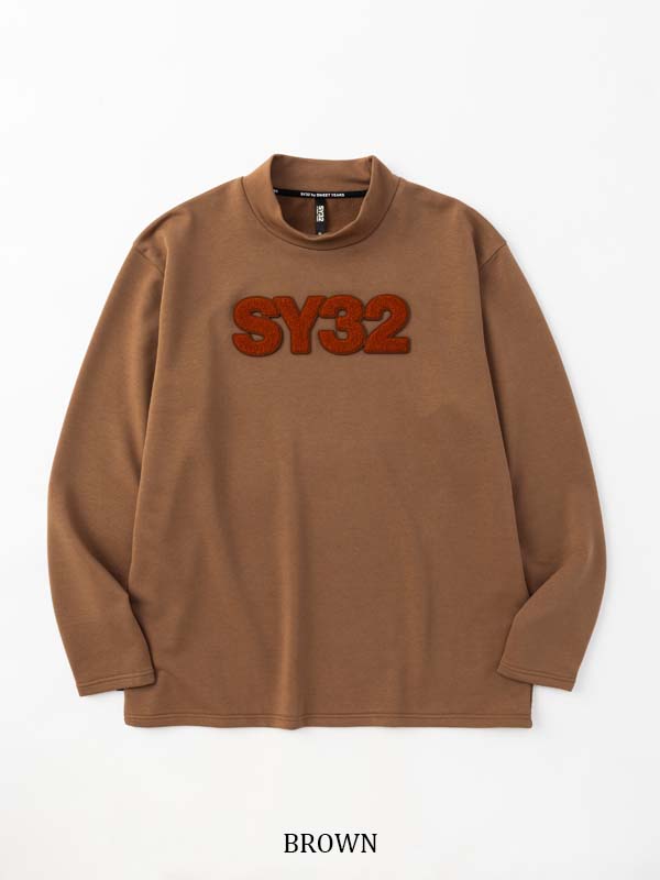 SAGARA LOGO MOCK NECK SWEAT TEE