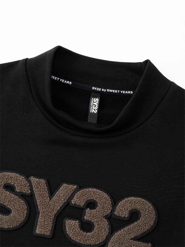 SAGARA LOGO MOCK NECK SWEAT TEE