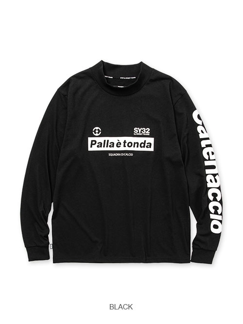 GRAPHIC MOCK NECK L/S TEE