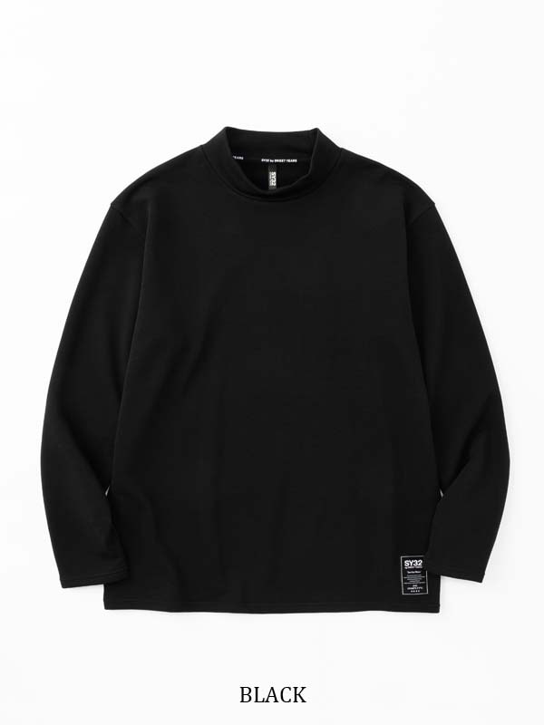 BASIC LOGO MOCK NECK SWEAT TEE