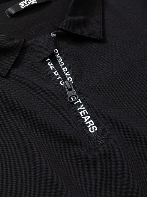 ZIP LOGO POLO SHIRTS