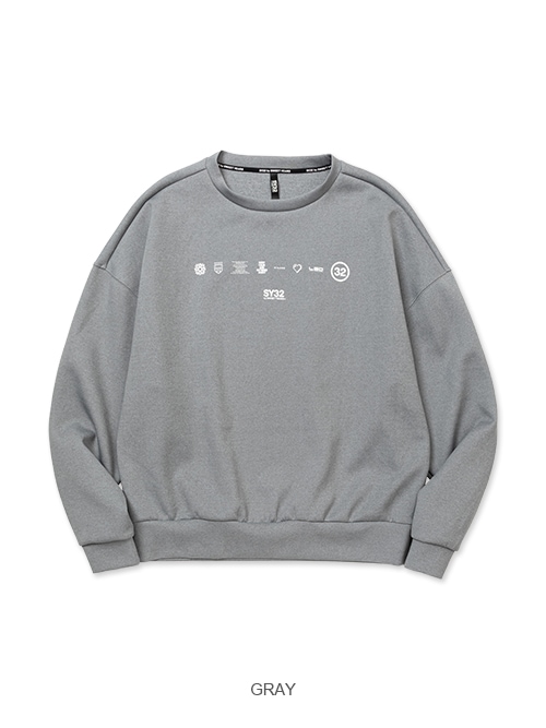 DOUBLE KNIT BIG SILHOUETTE P/O CREW