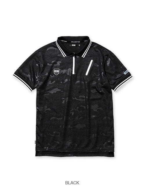 EMBOSS CAMO ZIP POLO | TOPS | 【公式】SY32 by SWEET YEARS ONLINE STORE