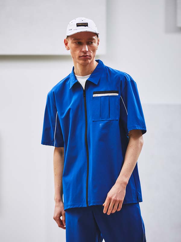 TECHNICAL PIPING ZIP SHIRTS