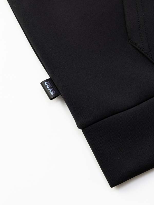 DOUBLE KNIT EMBOSS ZIP HOODIE