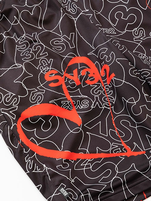 GRAPHIC RASH GUARD SHORT PANTS