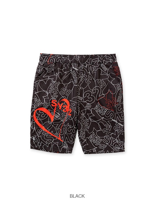 GRAPHIC RASH GUARD SHORT PANTS