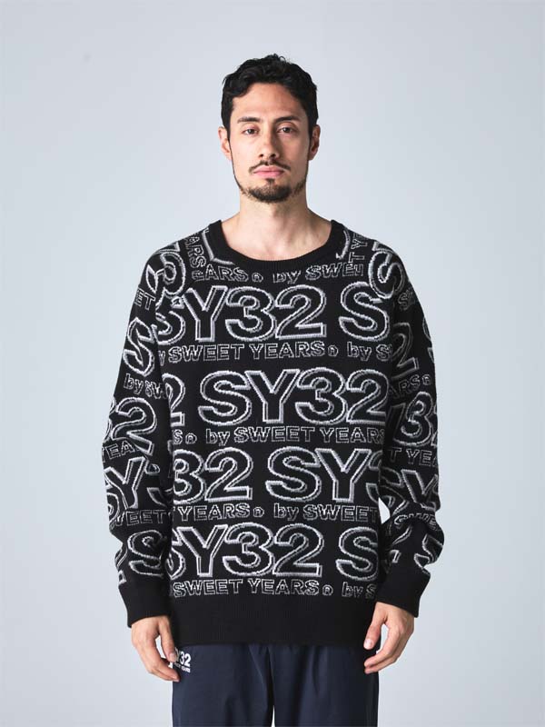 SWEET YEARS トレーナー XLサイズ 26FW PRE ORDER｜10月22日より順次発送】GRAPHIC JACQUARD KNIT CREW
