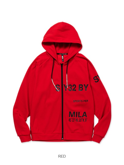 STRADDLE PRINT HOODIE