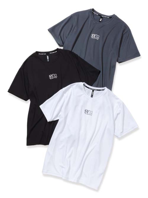 TECHNOLOGY MESH SERIF LOGO TEE