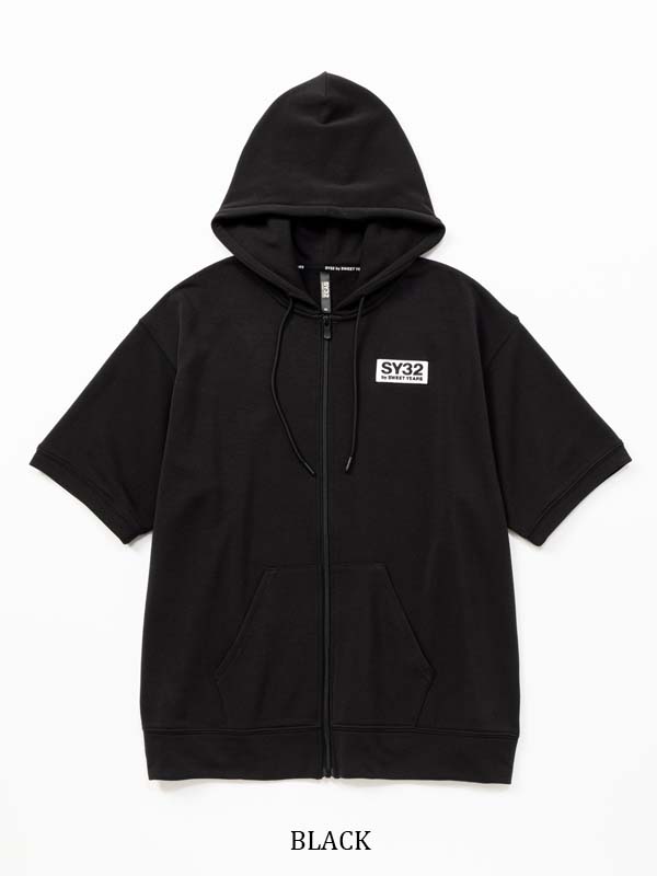BASIC BOX LOGO S/S ZIP HOODIE
