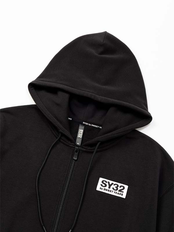 BASIC BOX LOGO S/S ZIP HOODIE