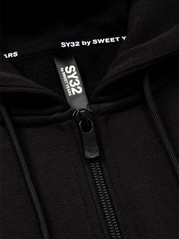 BASIC BOX LOGO S/S ZIP HOODIE