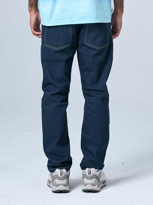 TAPERED DENIM PANTS