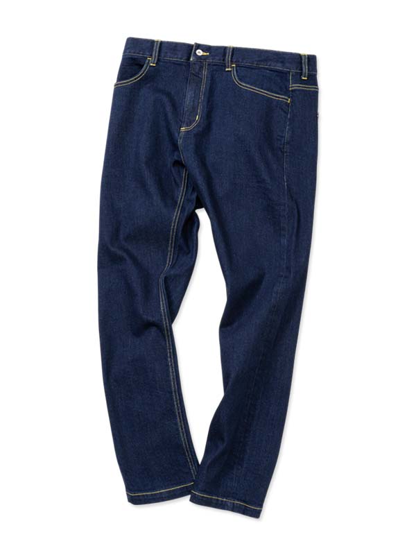 TAPERED DENIM PANTS