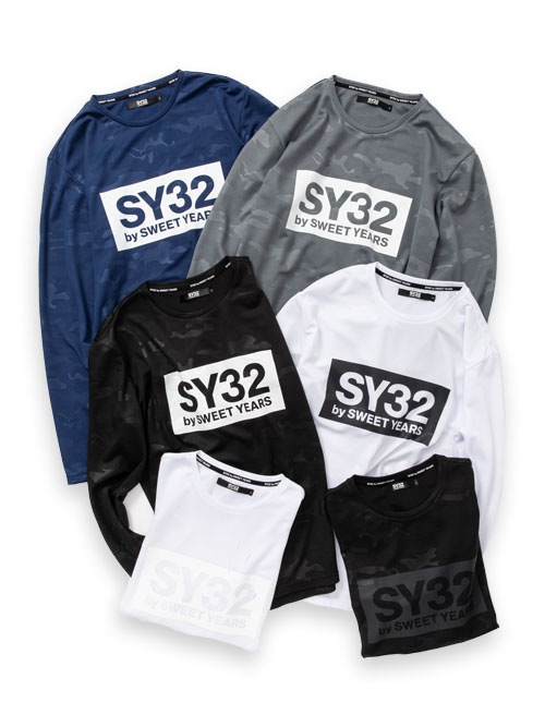 国内発送☆SY32 by SWEETYEARS☆エンボスカモBOXロゴ L/S TEE EMBOSS CAMO BOX LOGO L/S TEE | ALL ITEMS | 【公式】SY32 by