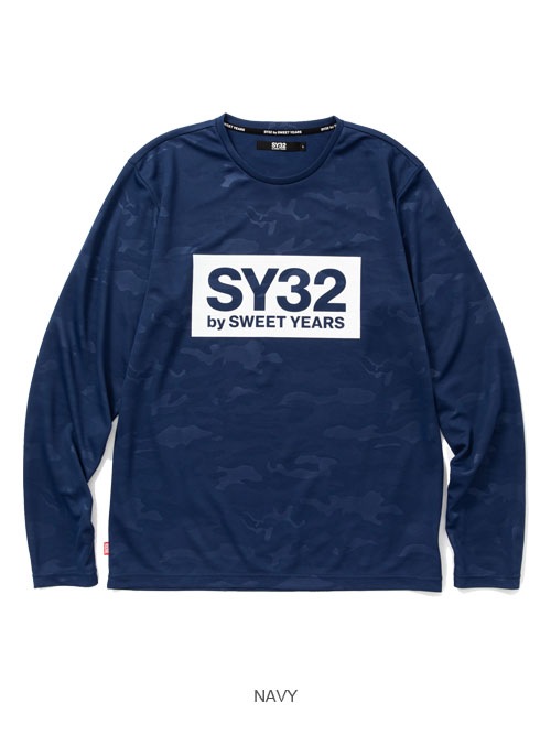 EMBOSS CAMO BOX LOGO L/S TEE